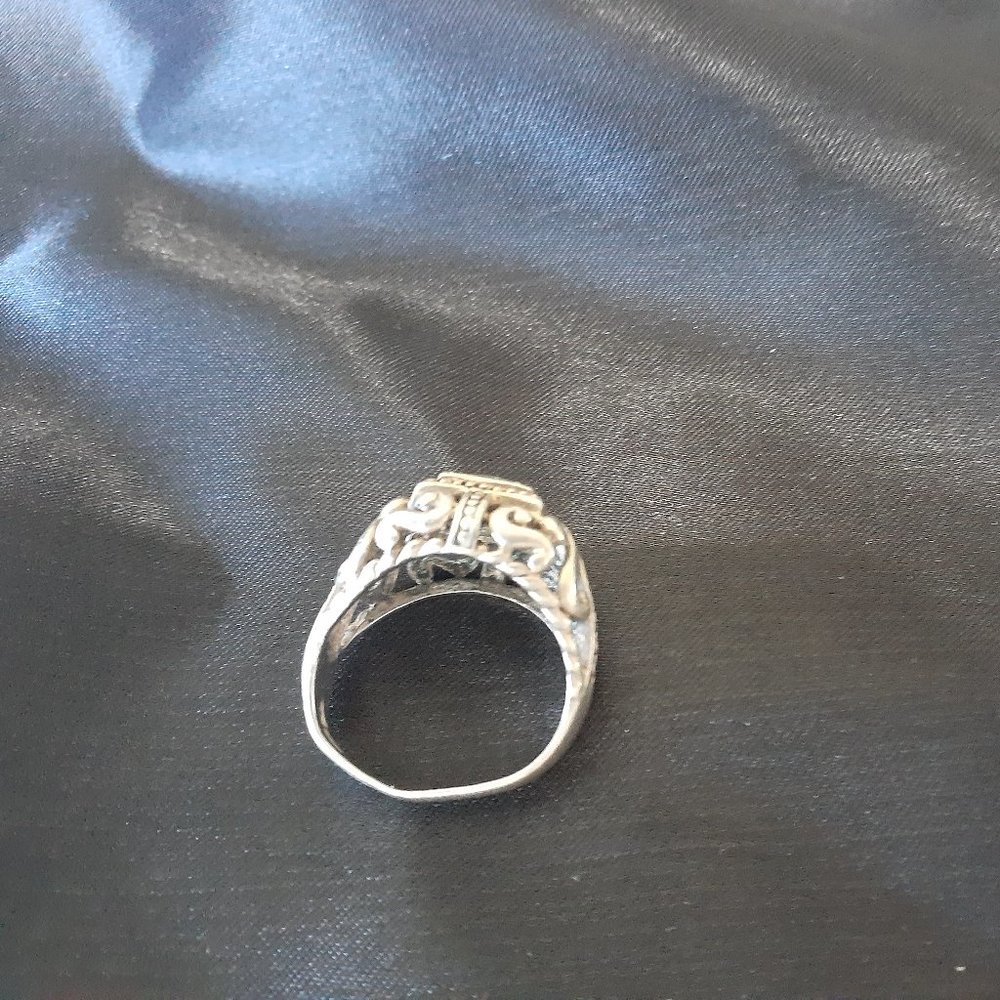 Sterling Ring with Rhinestone - Picture 9 of 10
